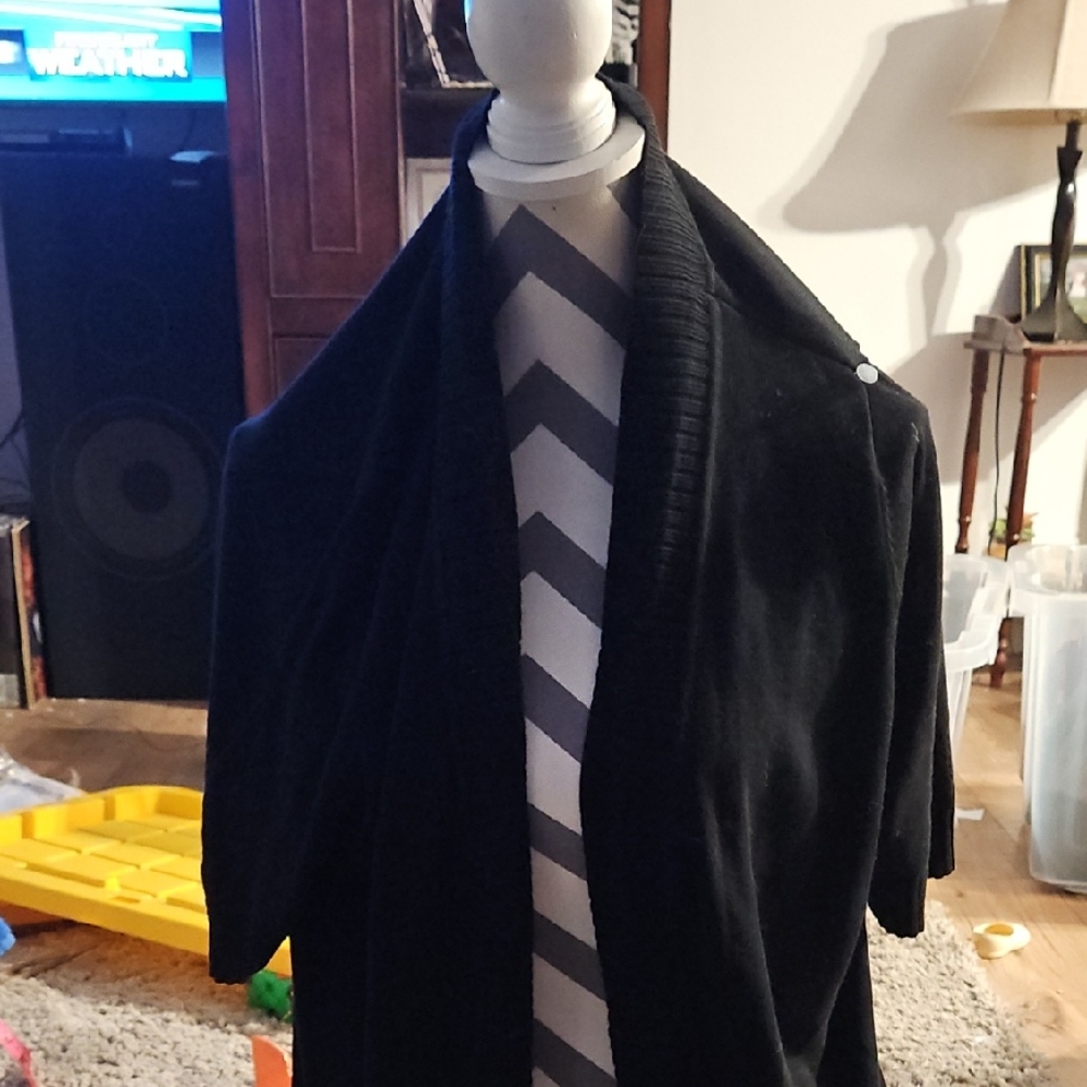 Isaac Mizrahi Black Cardigan Sweater